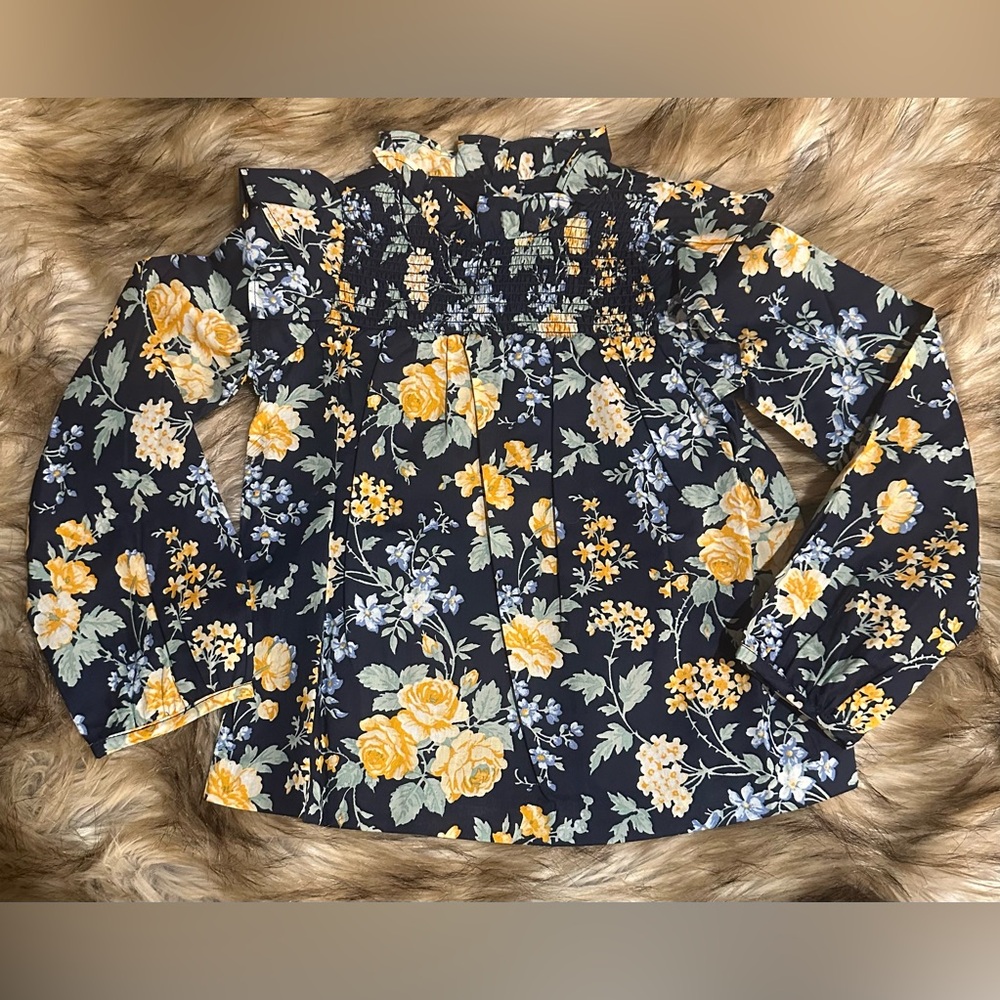 Janie and Jack Floral blouse NWT Size 4